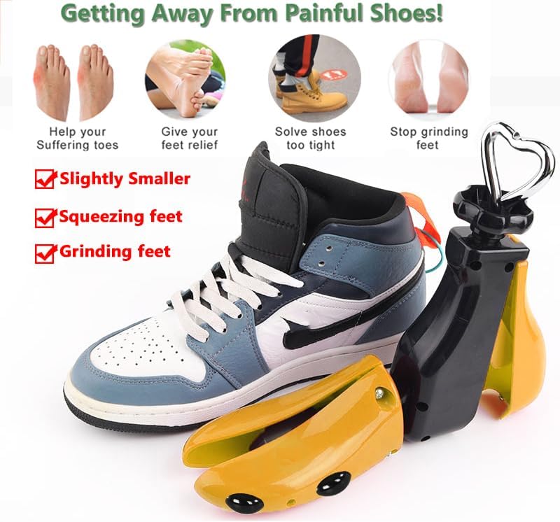 OPATER Shoe Stretcher Men Women Boot Stretcher Adjustable Width and Length Widener Expander Men Wide Feet Shoe Stretcher - Image 2